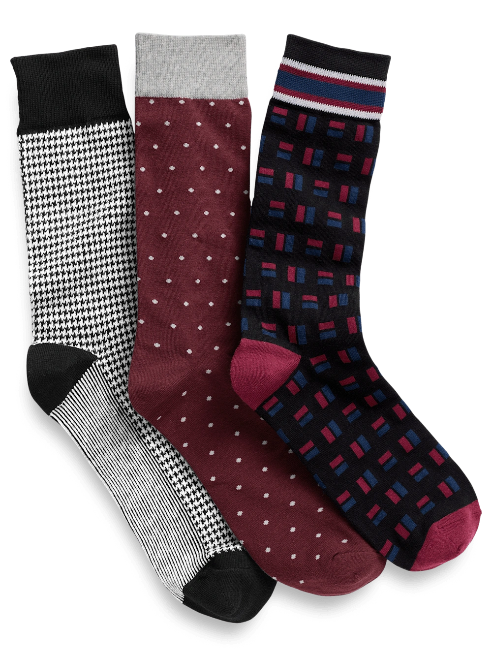 Schwarz-bunte Baumwollsocken im Dreierpack: Dein täglicher Stil-Booster für Füße! Perfekt bequem und stylish!