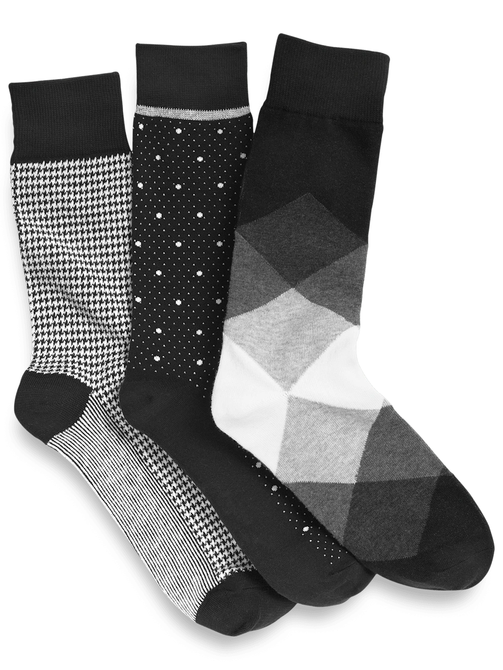 3er Pack Baumwollmix Socken – Schwarz Multi: Dein täglicher Stilbegleiter in coolen Farben für Füße voller Freude!